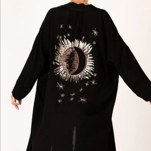Cleobella Lacy Duster/Kimono Black Size S